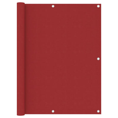 Vidaxl Balkon Bildschirm 120x500 cm Oxford Stoff rot