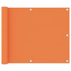 Vidaxl Balkon Bildschirm 75x500 cm Oxford Fabric Orange