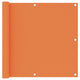 Vidaxl Balkon Bildschirm 90 x 500 cm Oxford Fabric Orange