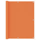 Vidaxl Balkon Bildschirm 120x300 cm Oxford Fabric Orange