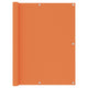 Vidaxl Balkon Bildschirm 120x400 cm Oxford Fabric Orange
