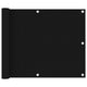 Vidaxl Balkon Bildschirm 75x400 cm Oxford Stoff schwarz