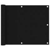 Vidaxl Balkon Bildschirm 75x600 cm Oxford Stoff schwarz - afbeelding 1