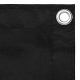 Vidaxl Balkon Bildschirm 75x600 cm Oxford Stoff schwarz - afbeelding 2