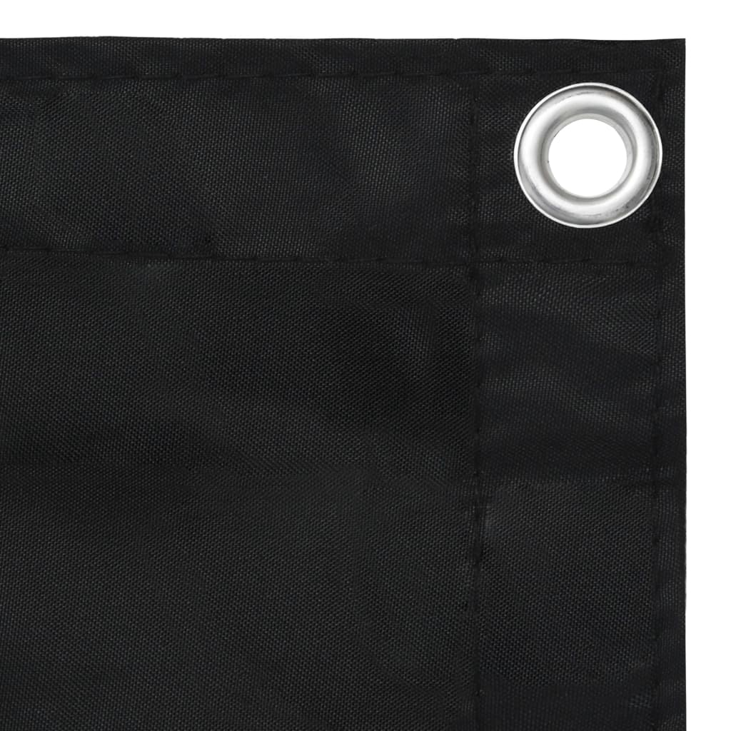 Vidaxl Balkon Bildschirm 120x300 cm Oxford Stoff schwarz