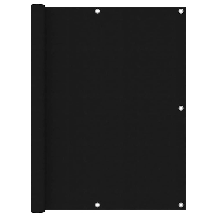 Vidaxl Balkon Bildschirm 120x600 cm Oxford Stoff schwarz