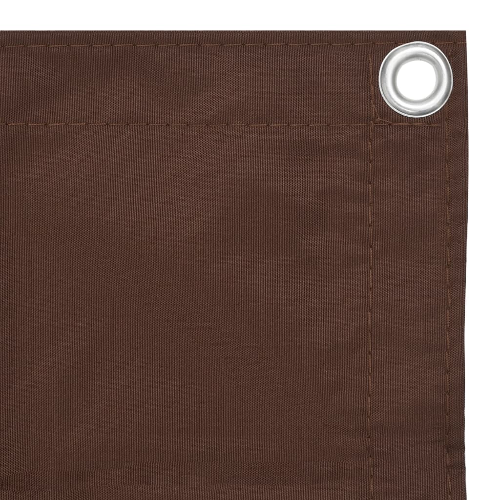 Vidaxl Balkon Bildschirm 75x500 cm Oxford Stoff braun