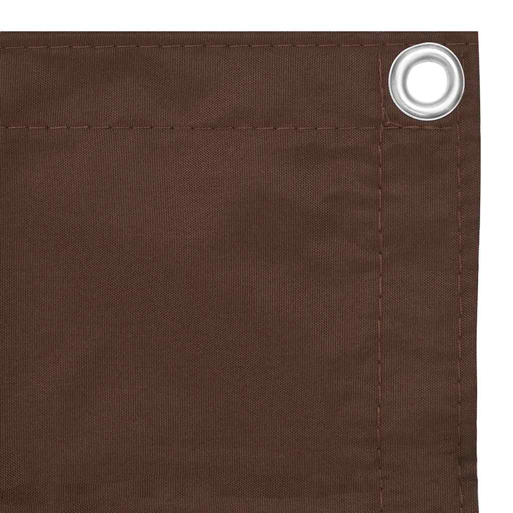Vidaxl Balkon Bildschirm 90x400 cm Oxford Stoff braun