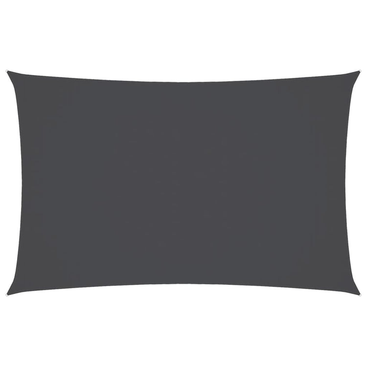 VIDAXL Sunshade Rechteck 3x6 M Oxford Stoffanthrazit -geläutet