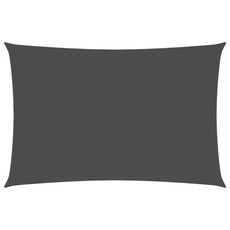 VIDAXL Sunshade Rechteckige 6x8 M Oxford -Stoffanthrazit -geläutet