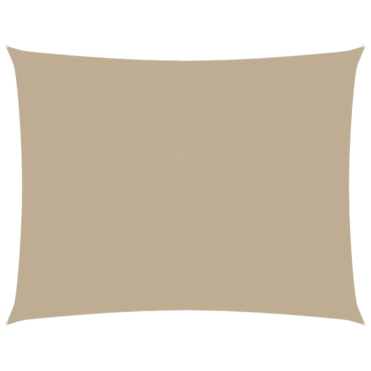 VIDAXL Sunshade Rechteck 3,5 x 4,5 M Oxford Stoff Beige