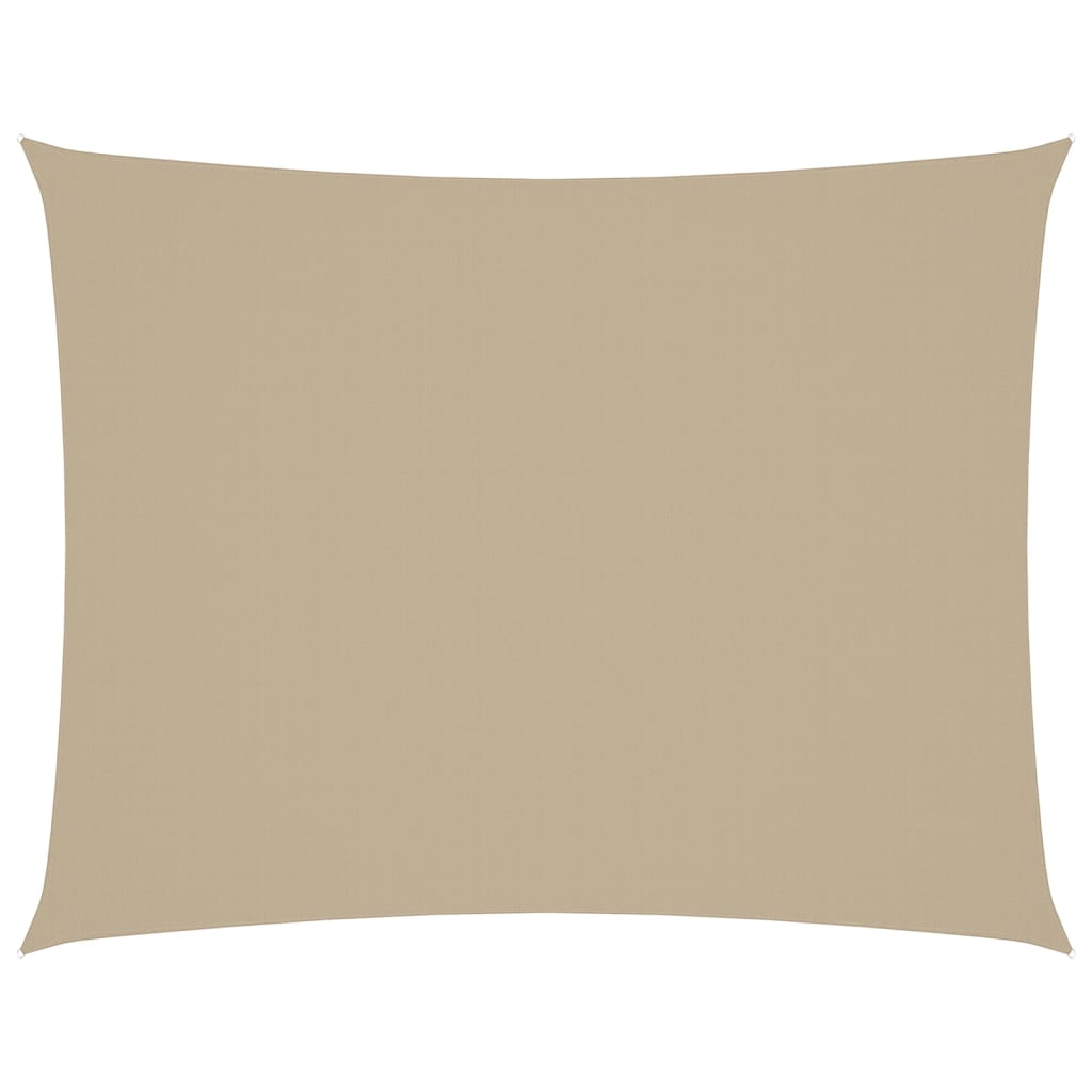 VIDAXL Sunshade Rechteck 5x7 M Oxford Stoff Beige