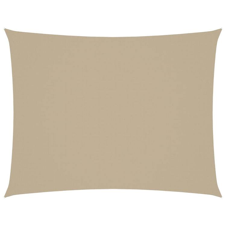 VIDAXL Sunshade Rechteck 5x7 M Oxford Stoff Beige