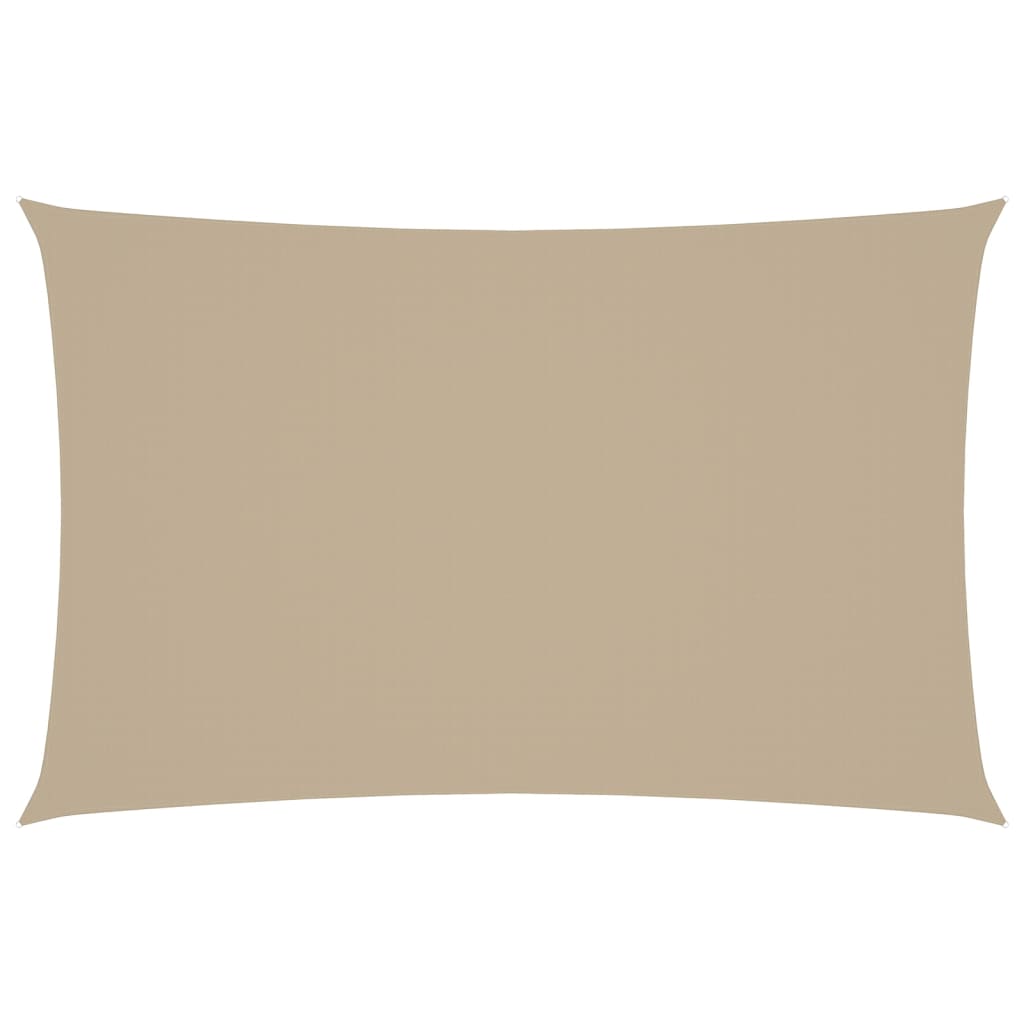 VIDAXL Sunshade Rechteck 5x8 M Oxford Stoff Beige