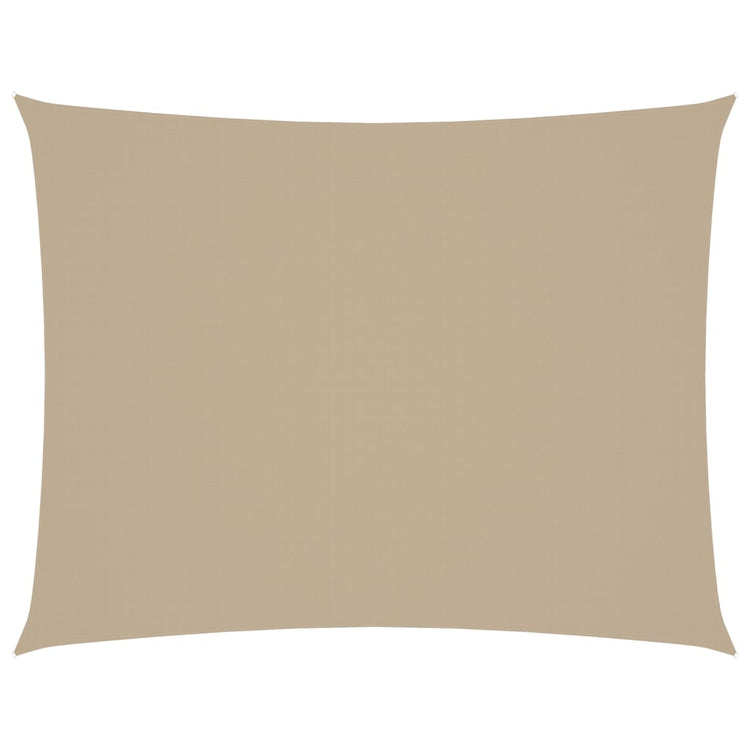 VIDAXL Sunshade Rechteck 6x7 M Oxford Stoff Beige