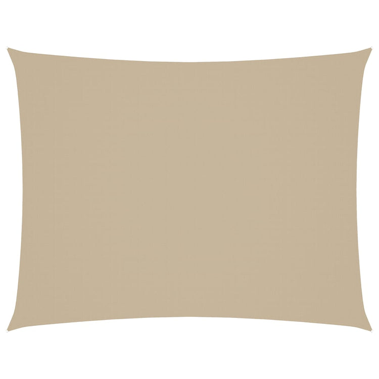 VIDAXL Sunshade Rechteck 6x8 M Oxford Stoff Beige