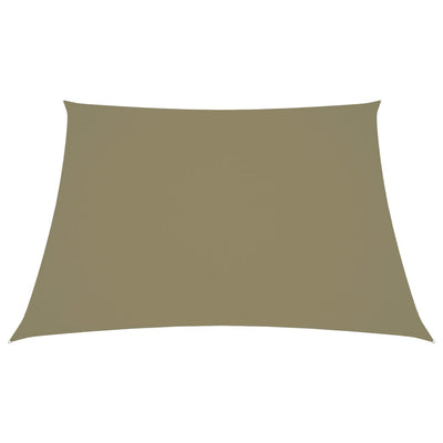 Vidaxl Zonnezeil Trapez 2 4x3 M Oxford Stoff Beige