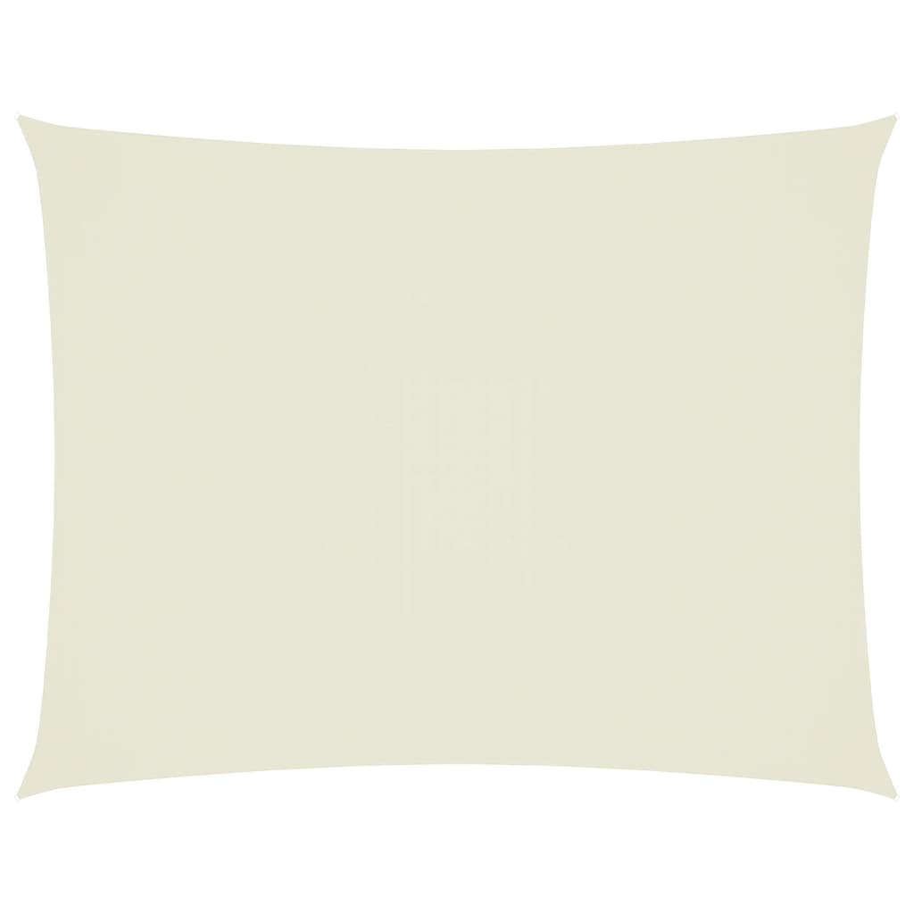VIDAXL SUNSHAD RECHTANGULUR 4x5 M Oxford Stoff Crème -Colored