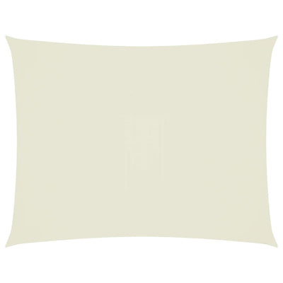 VIDAXL SUNSHAD RECHTANGULUR 4x5 M Oxford Stoff Crème -Colored