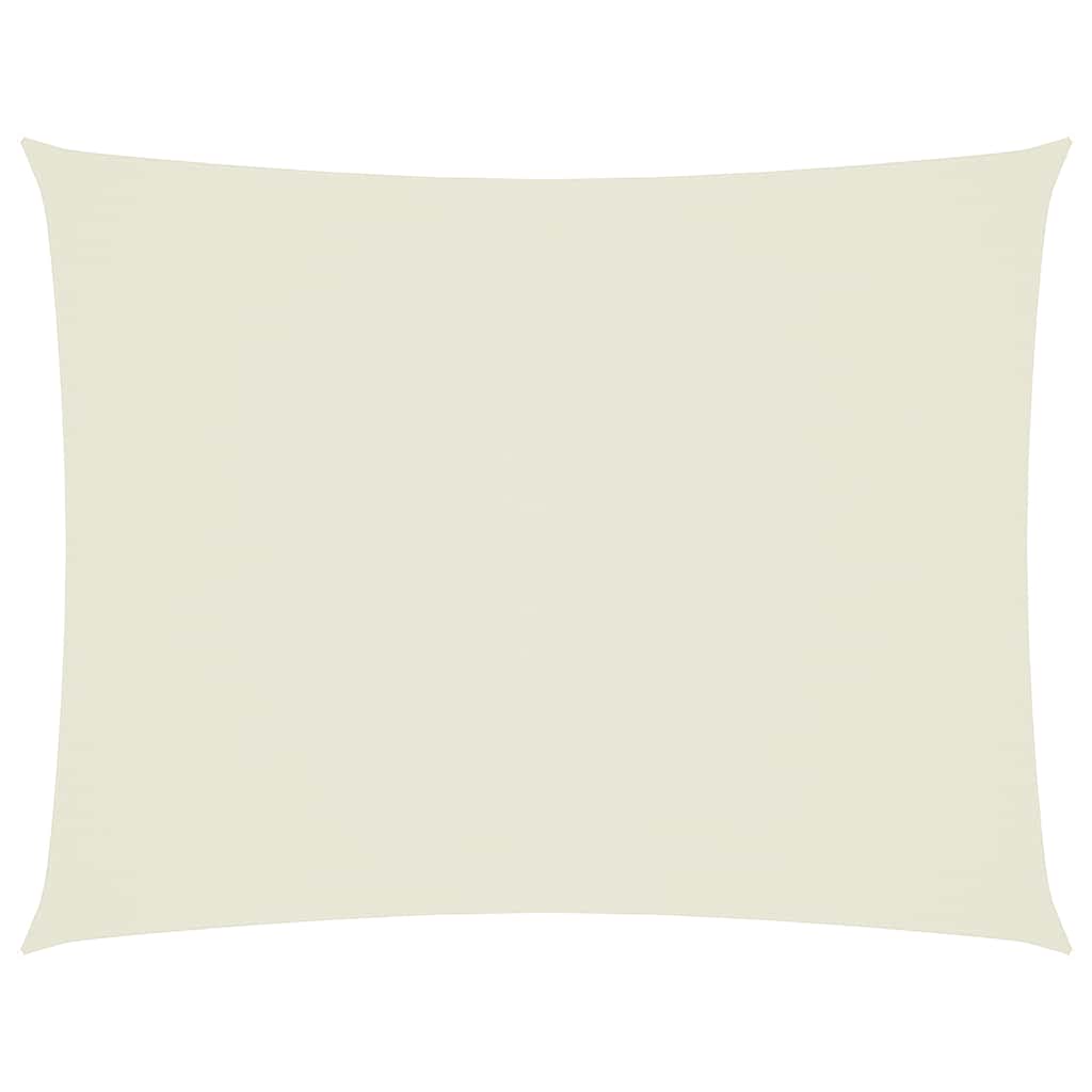 Vidaxl Sonnenschutz Rechteck 5x7 M Oxford Stoff Crème gefärbt