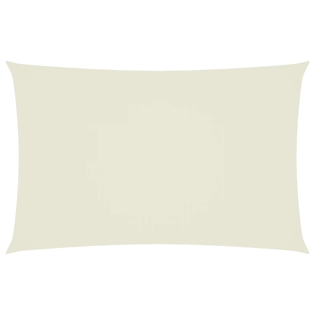 VIDAXL Sunshade Rechteck 5x8 M Oxford Stoff Crème -Colored