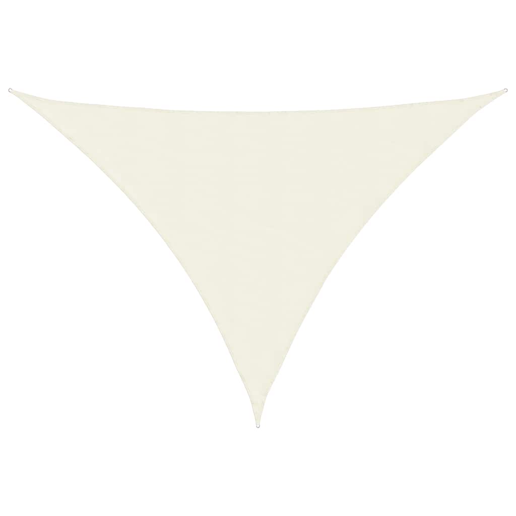 Vidaxl Sunshade Triangular 2,5x2,5x3,5 M Oxford Stoff Crème -Colored