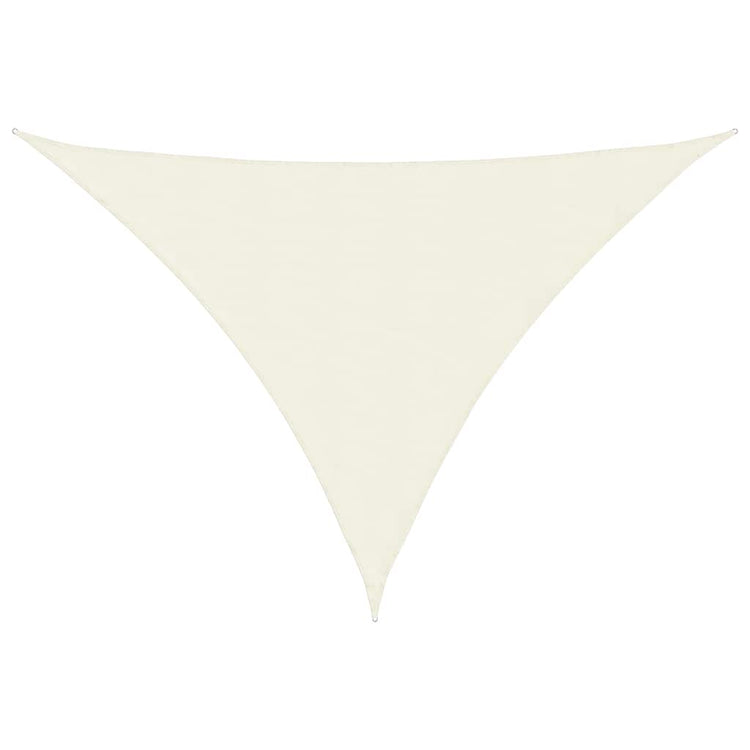 Vidaxl Sunshade Triangular 2,5x2,5x3,5 M Oxford Stoff Crème -Colored