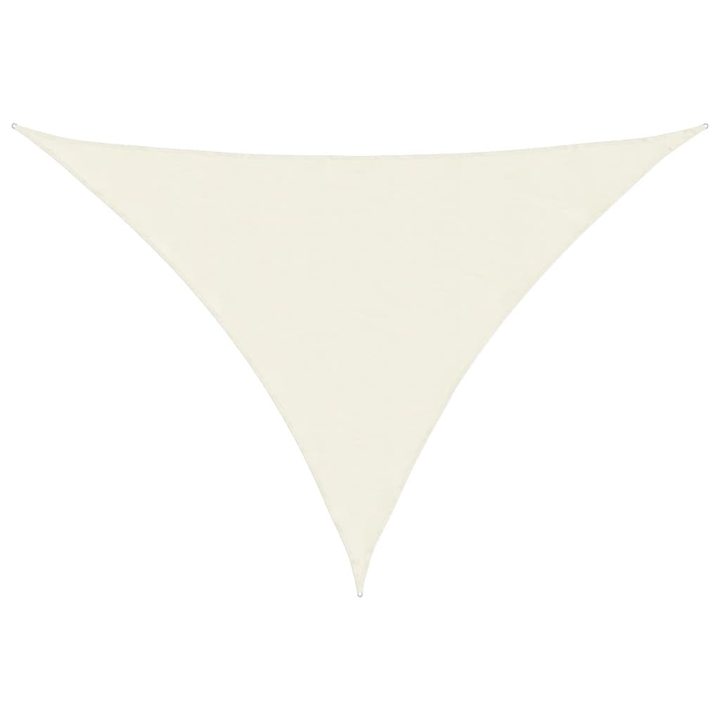 Vidaxl Sunchade Triangular 5x7x7 M Oxford Stoff Crème -Colored