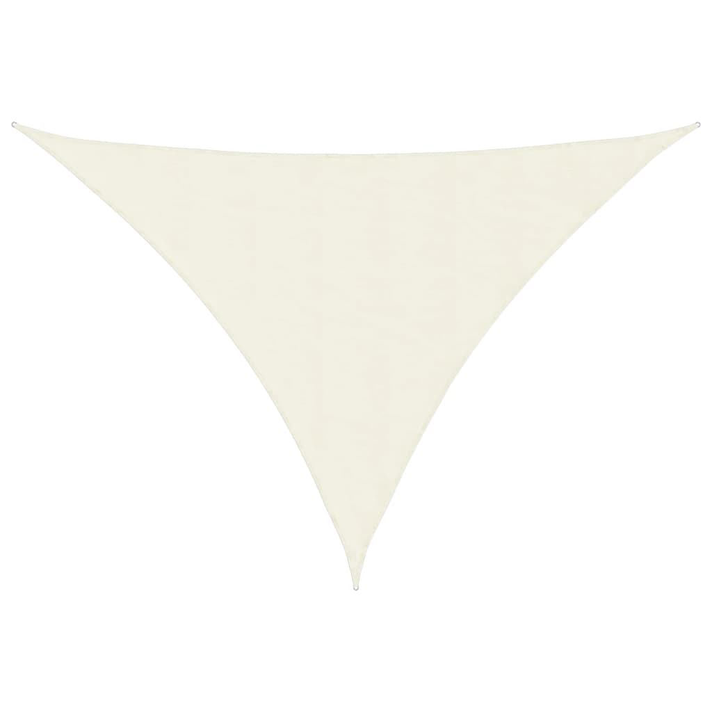 Vidaxl Sunshade Triangular 5x5x6 M Oxford Stoff Crème farbig