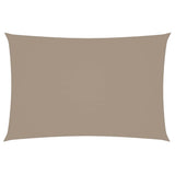 VIDAXL Sunshade Rechteck 2x4 M Oxford Stofftaupe - afbeelding 2