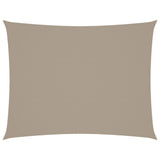 VIDAXL Sunshade Rechteck 3x4,5 M Oxford Stofftaupe - afbeelding 2