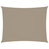 VIDAXL Sunshade Rechteck 3x6 M Oxford Stofftaupe - afbeelding 2