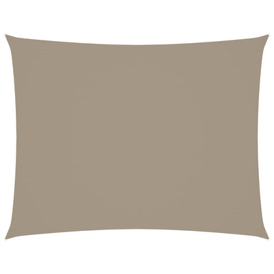 VIDAXL Sunshade Rechteck 3x6 M Oxford Stofftaupe