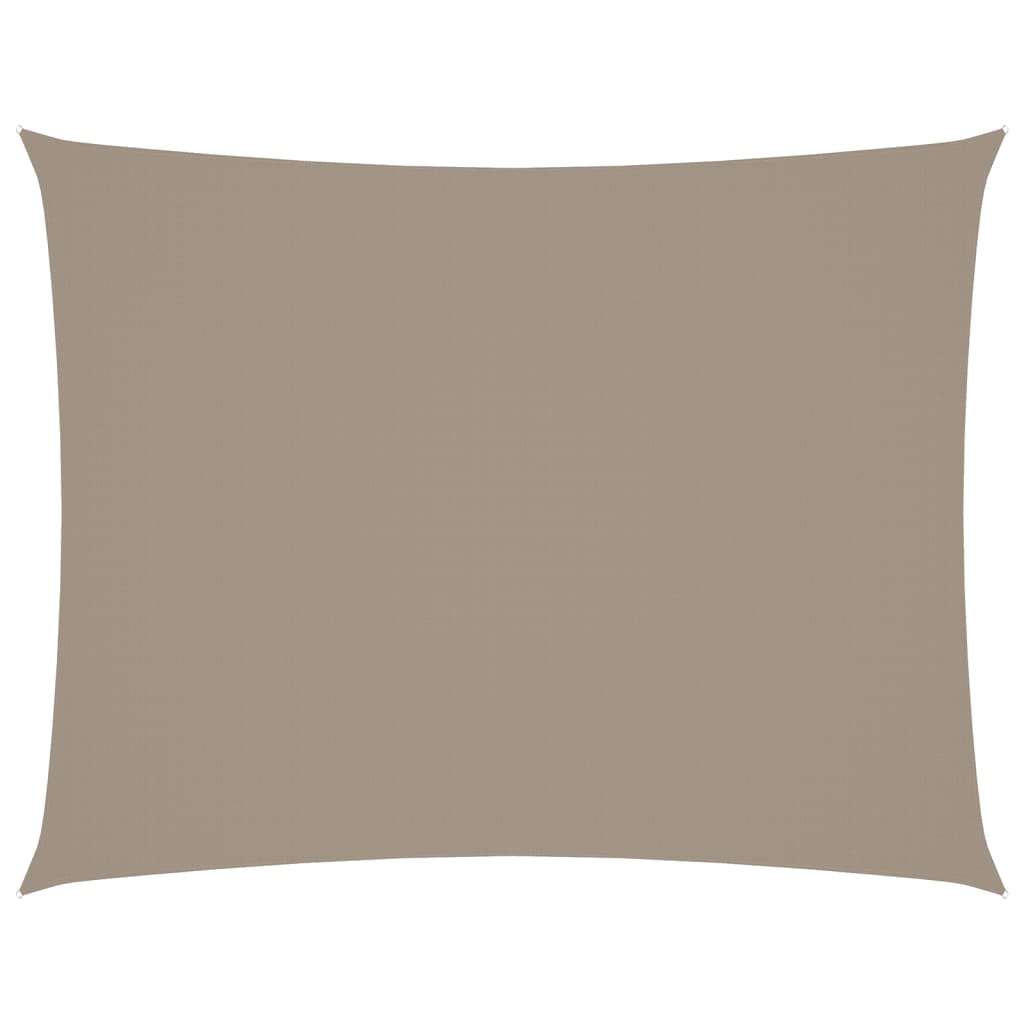 VIDAXL Sunshade Rechteck 5x6 M Oxford Stofftaupe