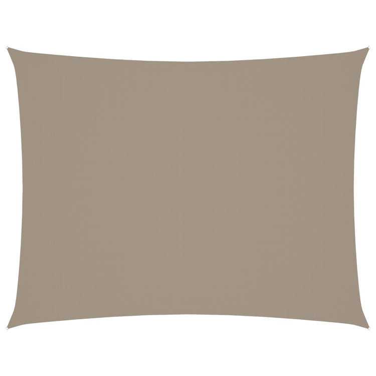 VIDAXL Sunshade Rechteck 5x6 M Oxford Stofftaupe