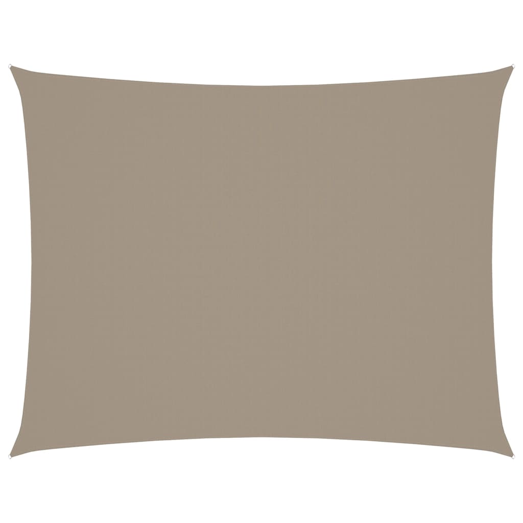 VIDAXL Sunshade Rechteck 5x7 M Oxford Stofftaupe