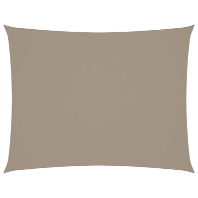VIDAXL Sunshade Rechteck 5x7 M Oxford Stofftaupe