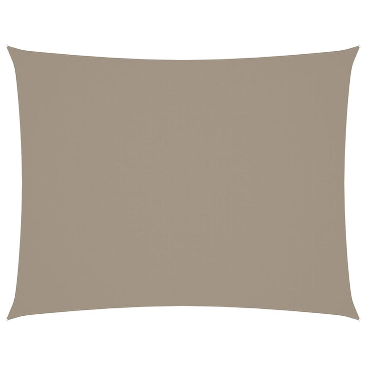 VIDAXL Sunshade Rechteck 5x7 M Oxford Stofftaupe