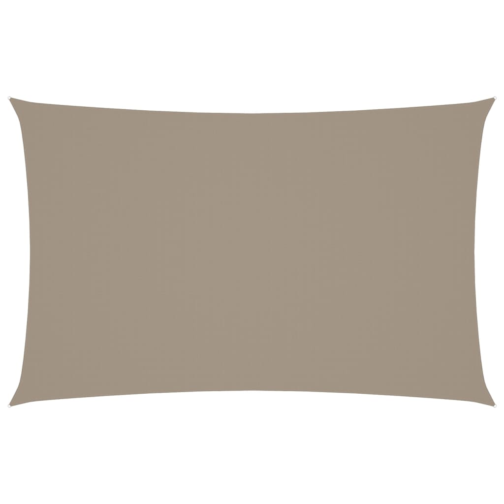 VIDAXL Sunshade Rechteck 5x8 M Oxford Stofftaupe