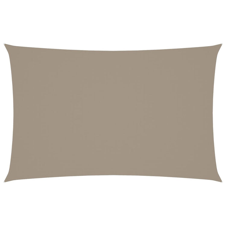 VIDAXL Sunshade Rechteck 5x8 M Oxford Stofftaupe