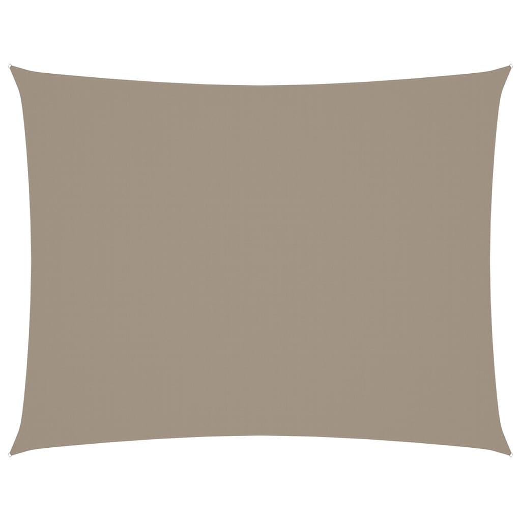 VIDAXL Sunshade Rechteck 6x7 M Oxford Stofftaupe