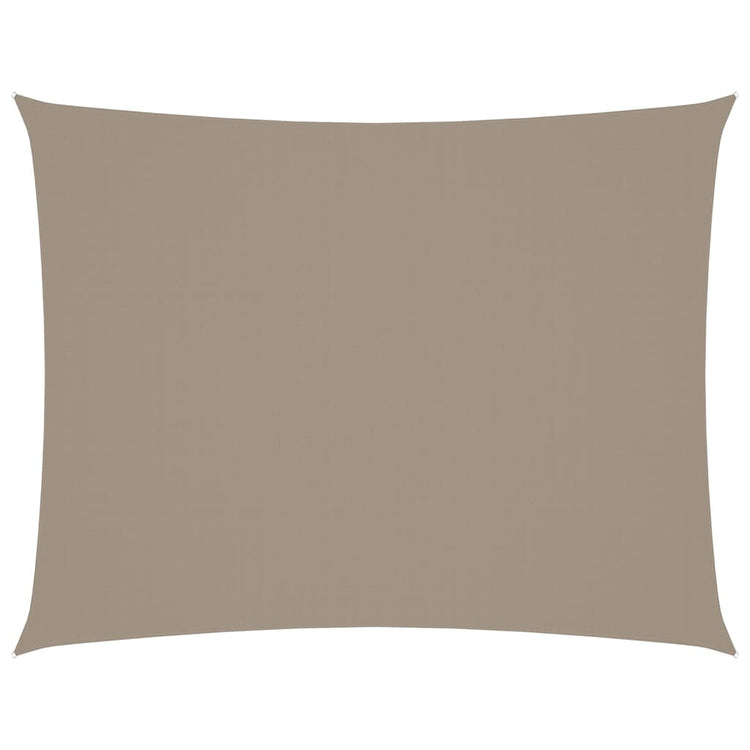 VIDAXL Sunshade Rechteck 6x7 M Oxford Stofftaupe