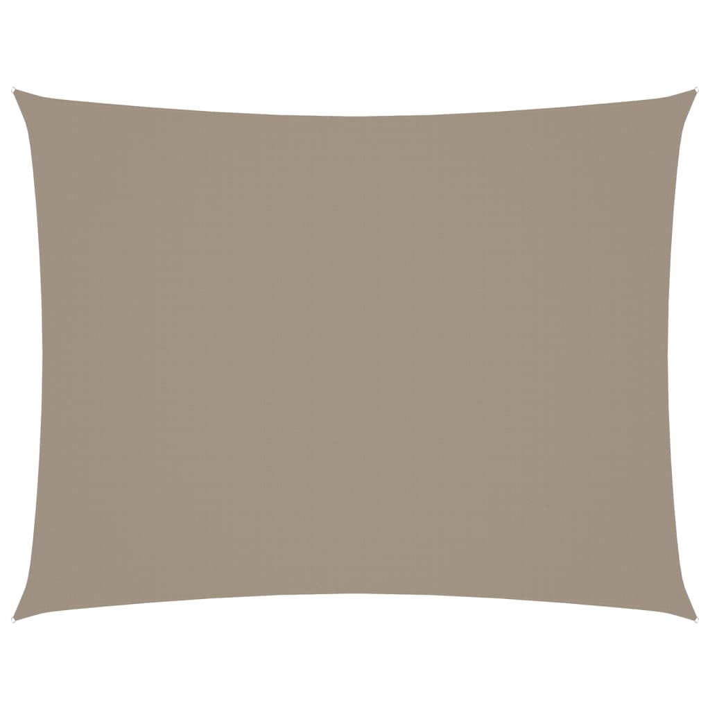 VIDAXL Sunshade Rechteck 6x8 M Oxford Stofftaupe