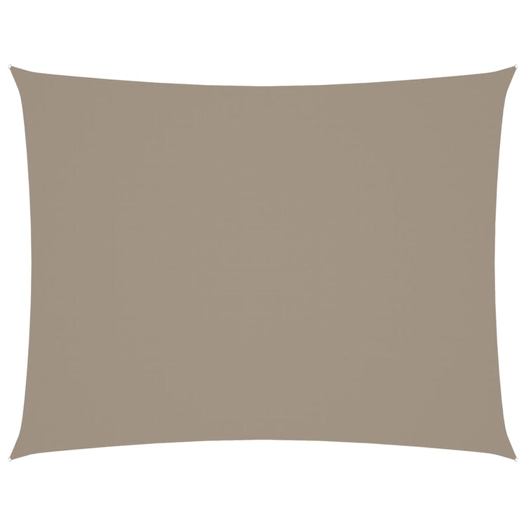 VIDAXL Sunshade Rechteck 6x8 M Oxford Stofftaupe