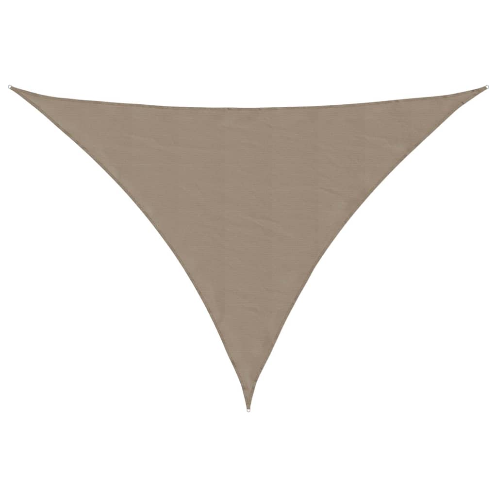 VidaXL Markise dreieckig 2,5x2,5x3,5 m Oxford-Stoff Taupe