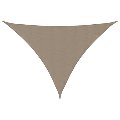 VidaXL Markise dreieckig 4x4x5,8 m Oxford-Stoff Taupe