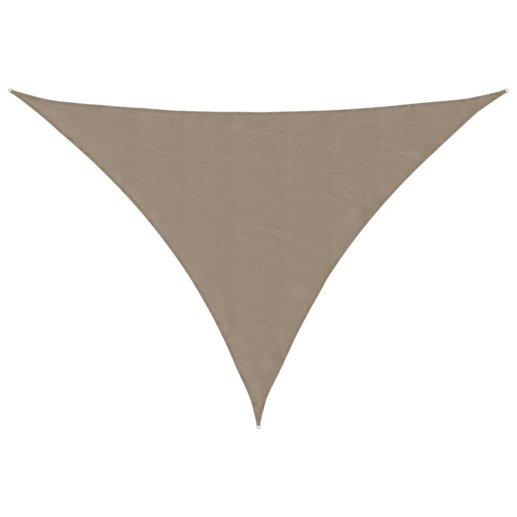 VidaXL Markise dreieckig 4x4x5,8 m Oxford-Stoff Taupe