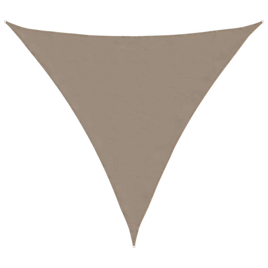 VidaXL Markise dreieckig 5x5x5 m Oxfordstoff Taupe