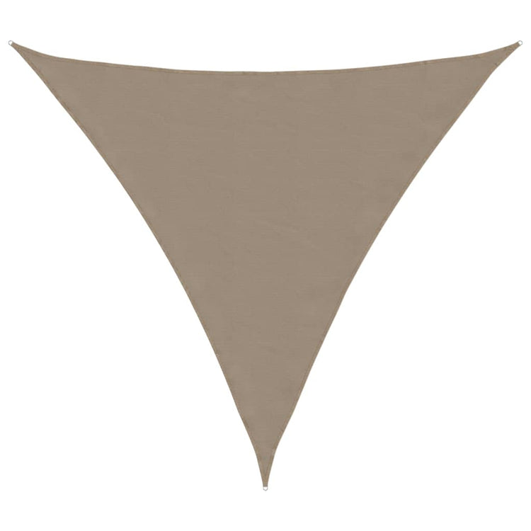 VidaXL Markise dreieckig 5x5x5 m Oxfordstoff Taupe