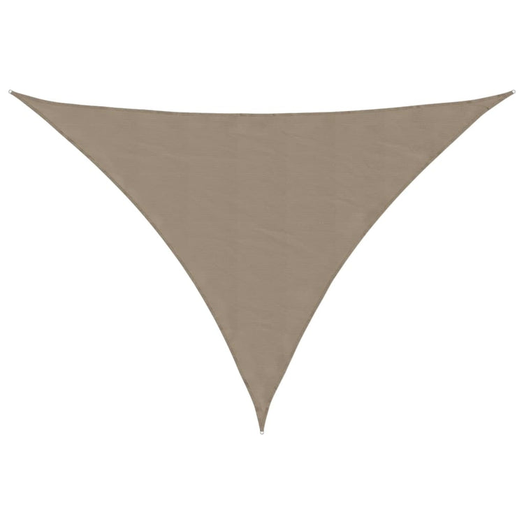 VidaXL Markise dreieckig 4x5x6,4 m Oxford-Stoff Taupe
